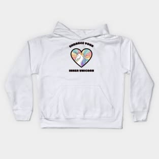 Embrace your inner unicorn - a cute rainbow unicorn Kids Hoodie